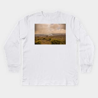 Big Volcano Crater Kids Long Sleeve T-Shirt